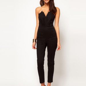 Asos black origami jumpsuit, size SIX